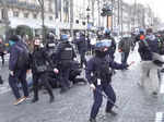 Police fire tear gas at Paris 'Freedom Convoy'; see pics