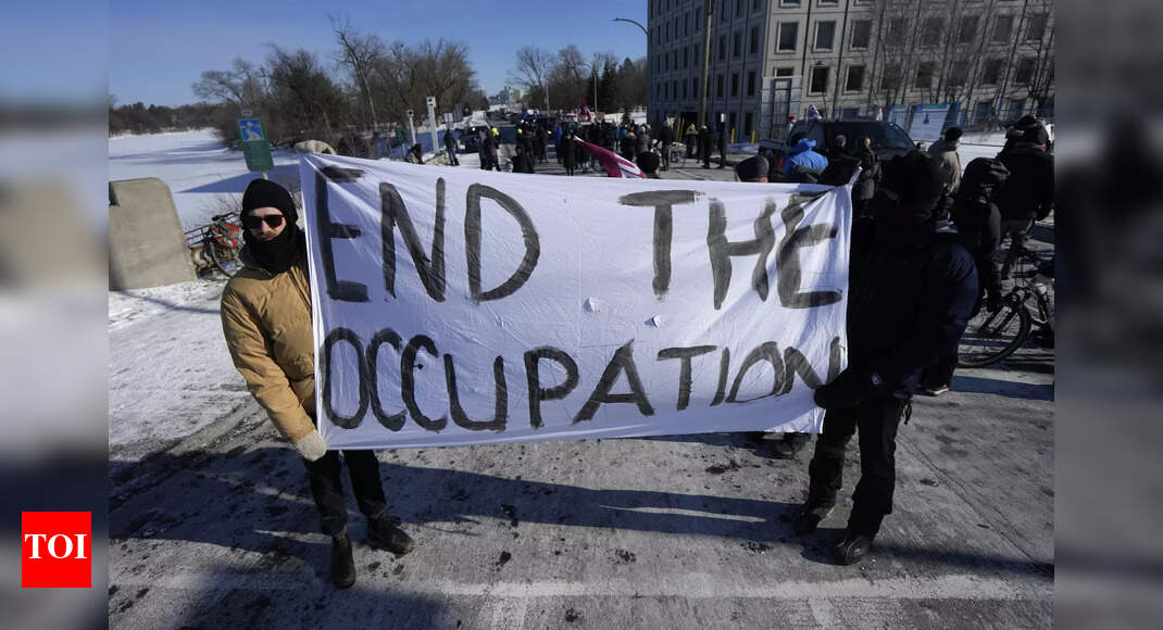 Canada protests sound common refrain: 'We stand for freedom' - Times of ...