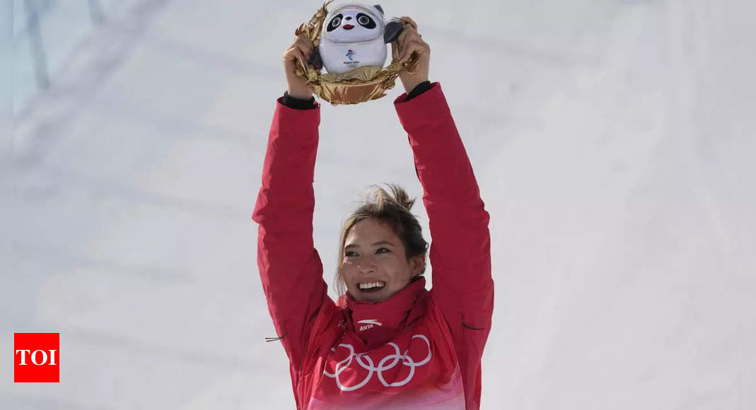 Eileen Gu wins gold in freeski halfpipe to make Olympic history