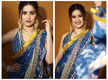 
Vaidehi Parashurami looks breathtakingly beautiful in this blue saree; see pics
