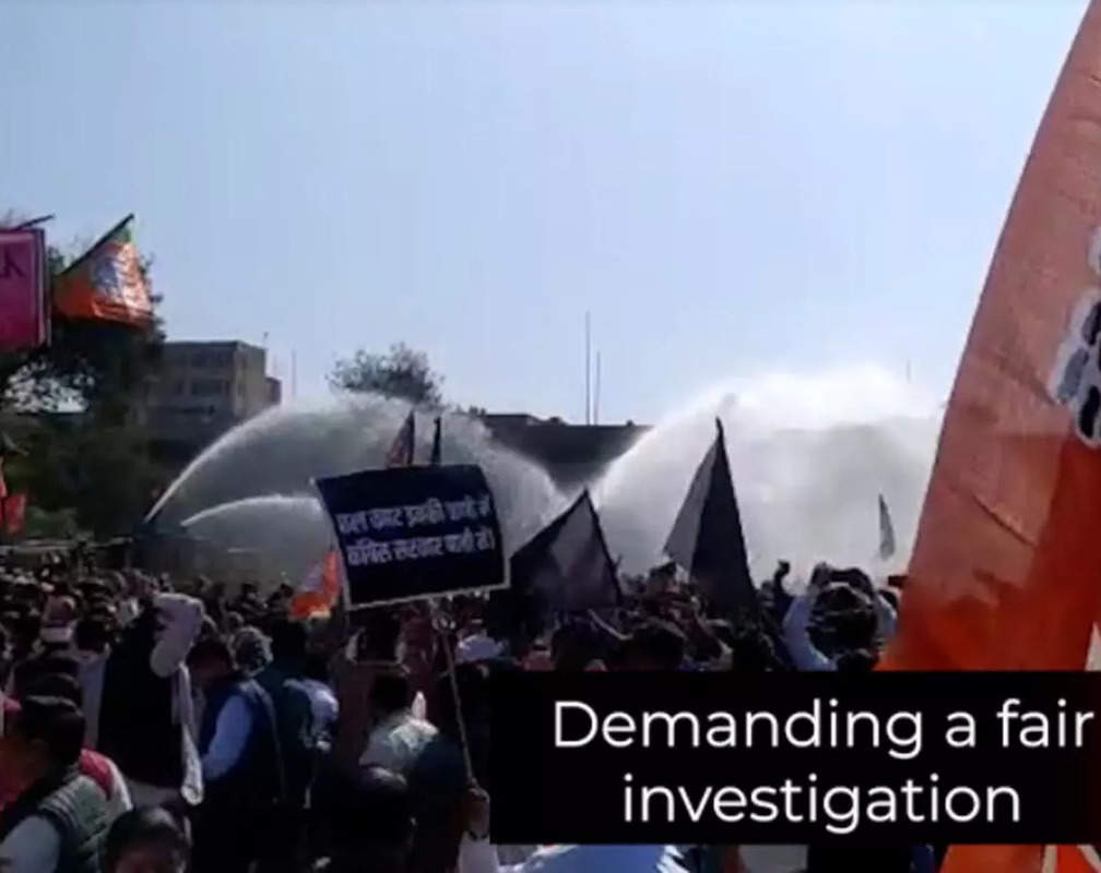 
REET paper leak case: BJP workers stage protest in Jaipur, demand CBI probe
