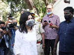 Pictures of teary-eyed Kajol and other Bollywood stars arriving to pay their respects to Bappi Lahiri will make leave you emotional