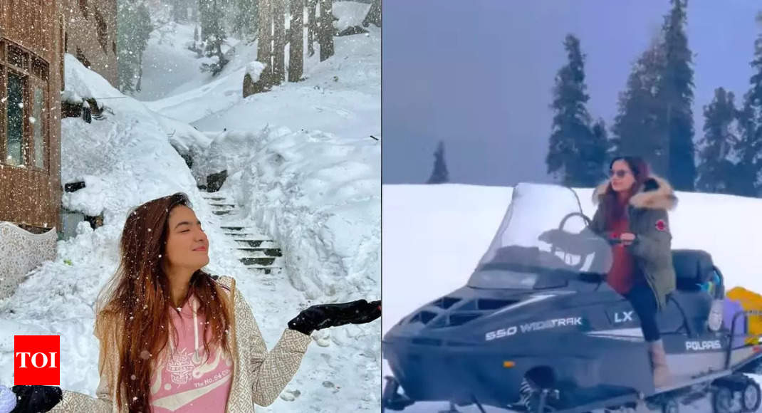 Anuskha Sen Nude Photos - Baalveer fame Anushka Sen goes ice skiing and biking in snow-covered  Gulmarg; see breathtaking photos of the actress from Kashmir - Times of  India