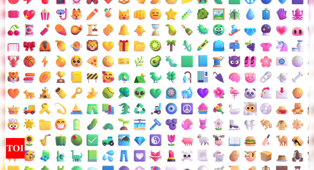 Microsoft starts to roll out over 1,800 3D ‘Fluent’ emojis for Teams – Times of India