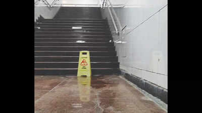 Underground metro stations leaking in Chennai
