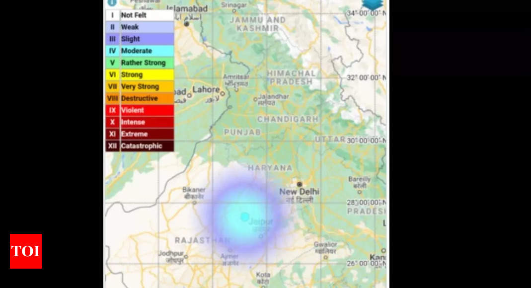 Sikar earthquake: A 3.8 magnitude earthquake hits Rajasthan.  Tremors were felt in parts of Sikar and Fatehpur |  Jaipur News