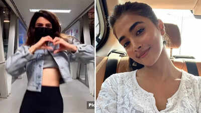 Samantha Ruth Prabhu grooves to 'Arabic Kuthu' from 'Beast', here's how Pooja Hegde reacted