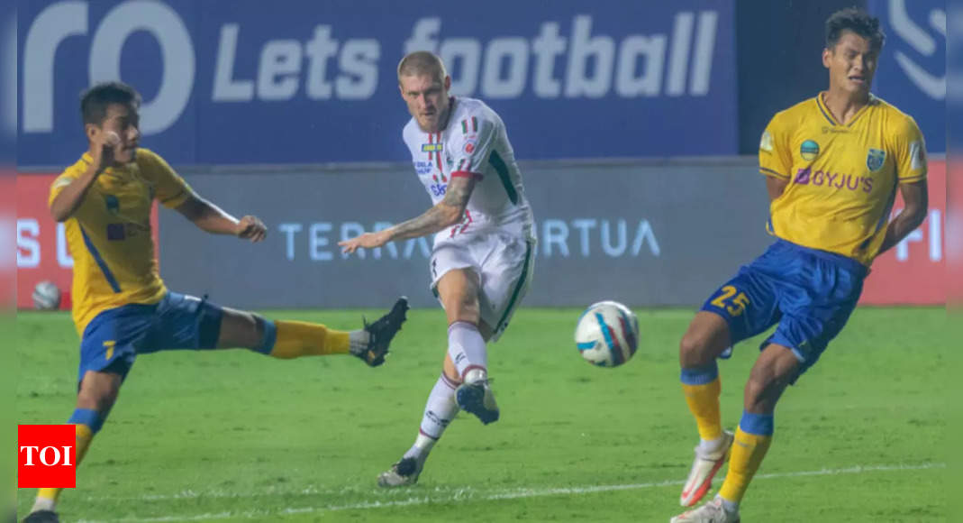 ISL: ATK Mohun Bagan got top of table after heated 2-2 draw with Kerala Blasters | Football News – Times of India