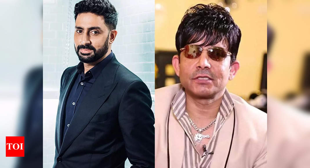 Abhishek Bachchan gives an epic reply to Kamaal R Khan who slyly asked him to make an ‘incredible film’ – Times of India