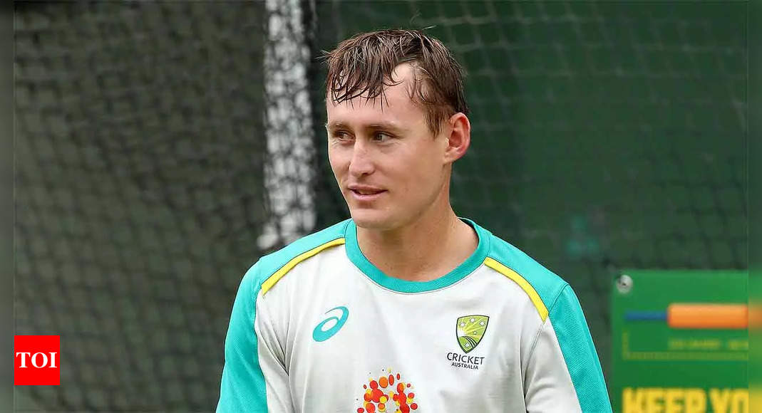 Watch: Marnus Labuschagne bats on innovative mat on his balcony to prepare for Pakistan tour | Cricket News – Times of India