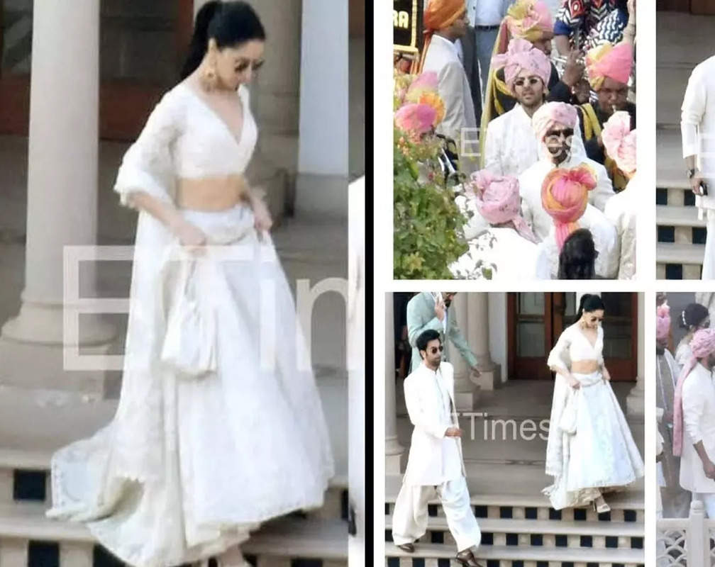 
Ranbir Kapoor, Shraddha Kapoor, Kartik Aaryan, Arjun Kapoor get snapped at Luv Ranjan’s wedding celebration in Agra
