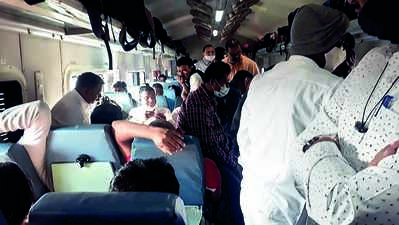 Daily passengers forced to stand in train while travelling