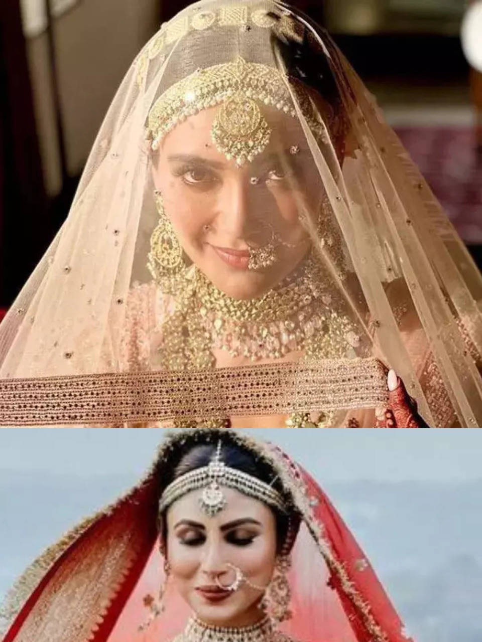 Nude Mouni Roy - From Karishma Tanna to Mouni Roy: Bridal makeup inspiration from these  stunning new brides | Times of India