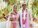 Inside pictures from fashion designer Nikhita Tandon’s wedding with Dr Santosh Bhatia