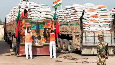 India's 'wheat aid' to Afghanistan via Attari