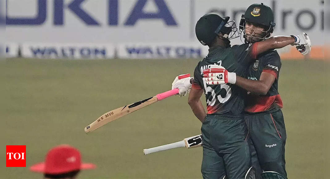 1st ODI: Afif Hossain, Mehidy Hasan help Bangladesh sink Afghanistan | Cricket News – Times of India