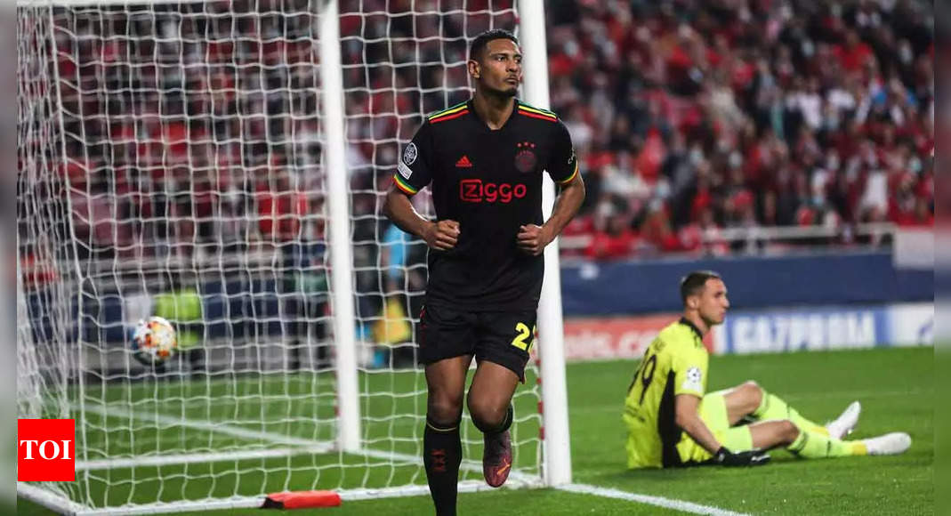 Champions League: Prolific Sebastien Haller scores at both ends as Ajax draw with Benfica | Football News – Times of India
