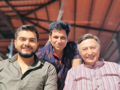 'Dhaman': Rajan R Verma, Aarjav Trivedi and Anang Desai pose for a happy picture