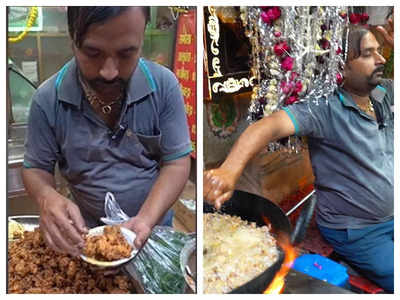 Heat-proof and how! This Jabalpur man fries pakoras by dipping bare hands in hot oil