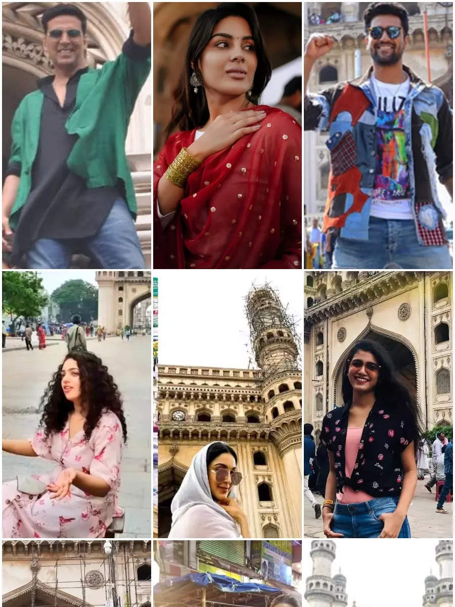See pics of Indian celebs being total tourists at Charminar