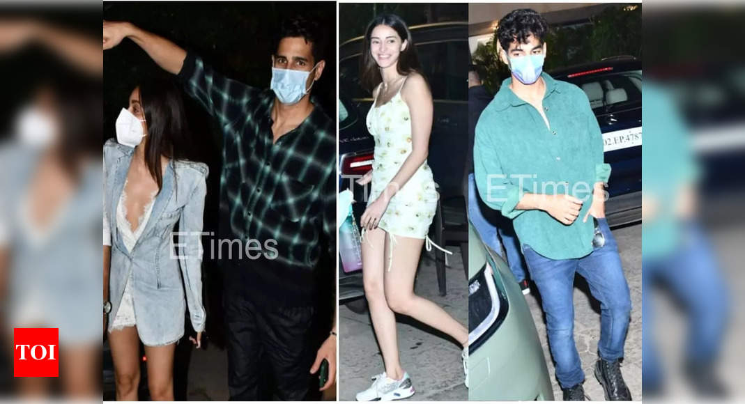 Sid-Kiara, Ishaan-Ananya at Shahid's b'day