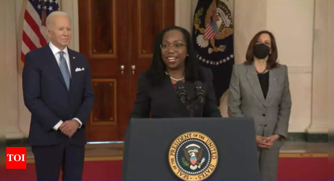 jackson:  Biden nominates Ketanji Brown Jackson as 1st Black woman to serve on US Supreme Court – Times of India