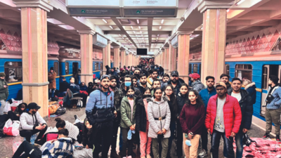 Rajasthan students hide in Ukraine subway station