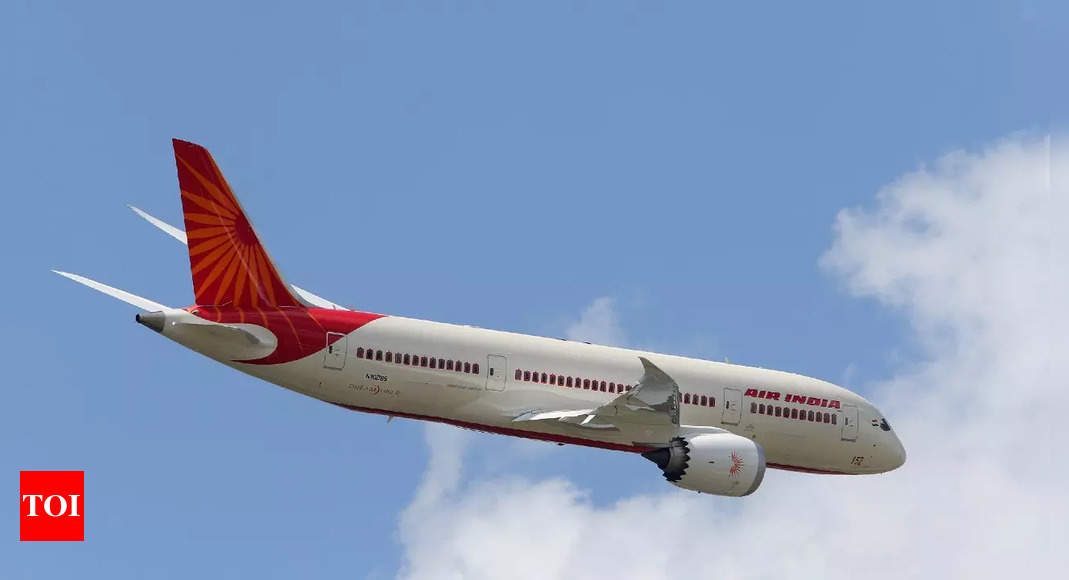 air india:   Air India plane departs from Mumbai for Bucharest to evacuate Indians stranded in Ukraine | India News – Times of India
