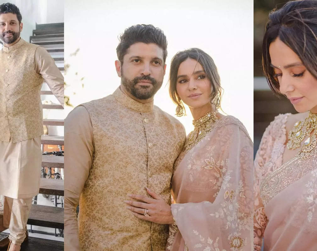 
Newlywed couple Farhan Akhtar and Shibani Dandekar say 'I Do' as they drop inside glimpses from their civil wedding and it's divine!
