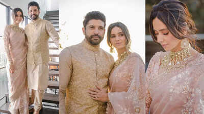 Newlywed couple Farhan Akhtar and Shibani Dandekar say 'I Do' as they drop inside glimpses from their civil wedding and it's divine!