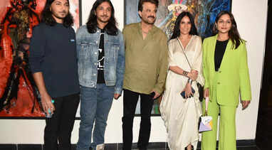 Anil & Sunita Kapoor, Karan Singh Grover spotted at an art show in Mumbai