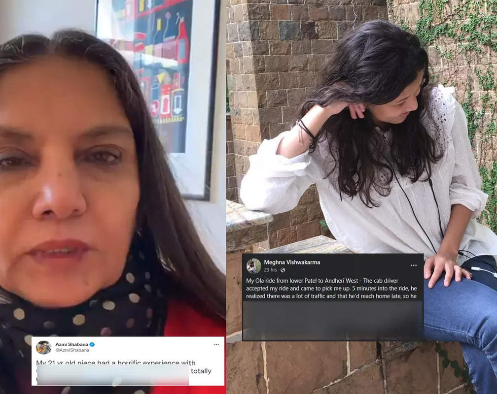 
Shabana Azmi's 21-year-old niece shares 'horrific experience' with a popular cab service, the actress says 'totally unacceptable'
