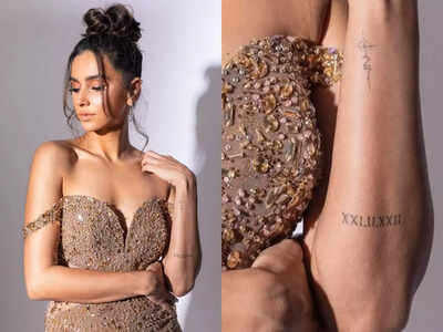 After marrying Farhan Akhtar, Shibani Dandekar flaunts her wedding date tattoo on her arm