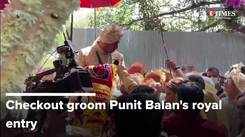 Janhavi's family welcomes groom Punit Balan in the most royal way