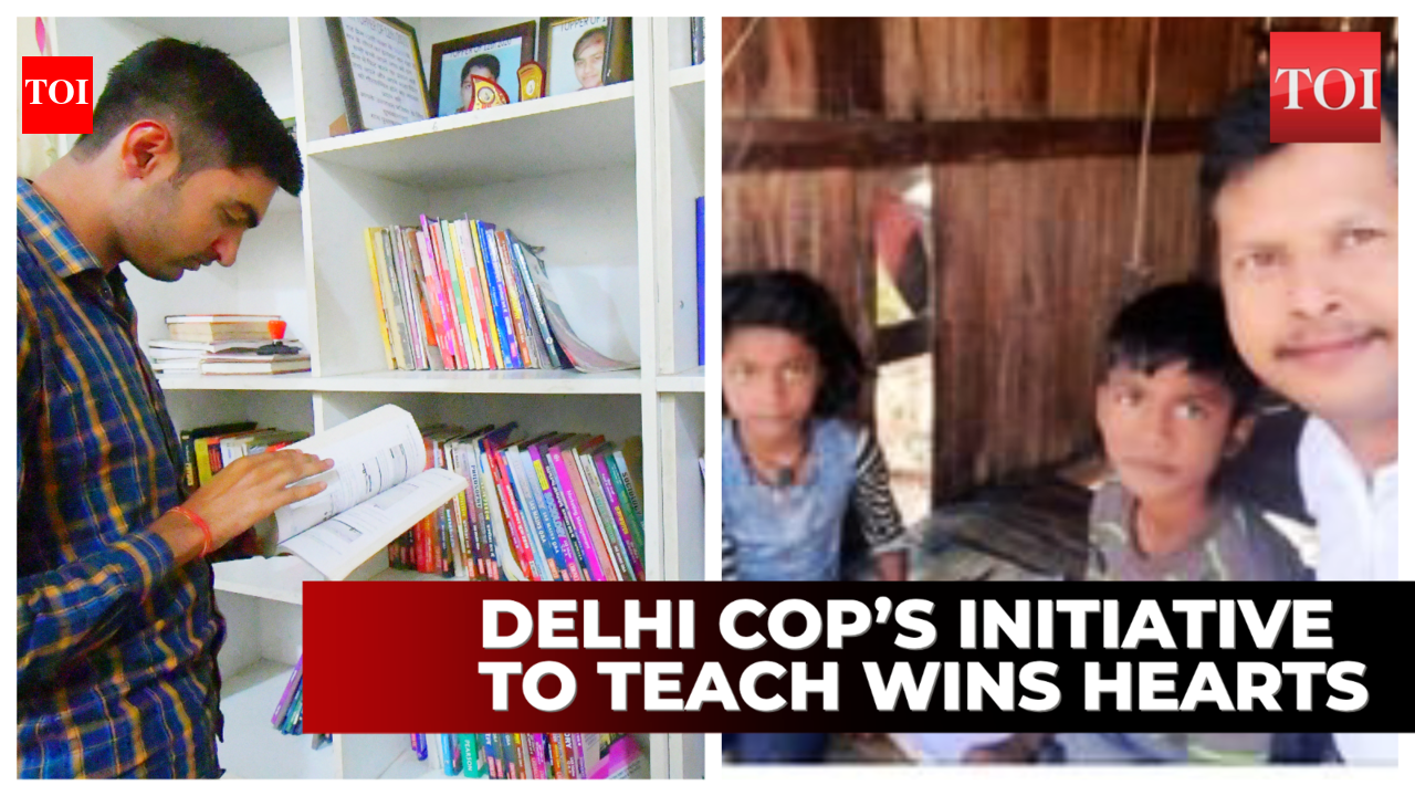 Watch: Delhi cop creates library for rural students, launches movement