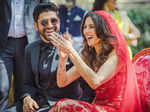 These glamorous pictures of Shibani Dandekar in shimmery off-shoulder dress with Farhan Akhtar spark pregnancy rumours