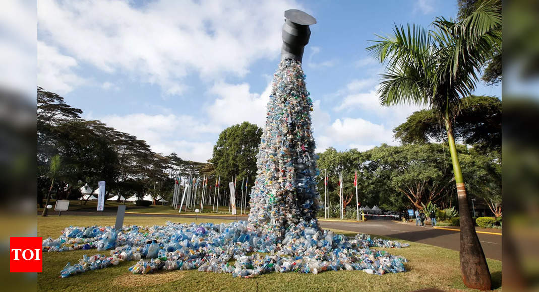 175 nations agree for a legally binding treaty by 2024 to end plastic pollution | India News – Times of India