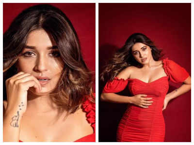 Sanskruti Balgude amps up the glamour quotient in a ravishing red dress; See pics