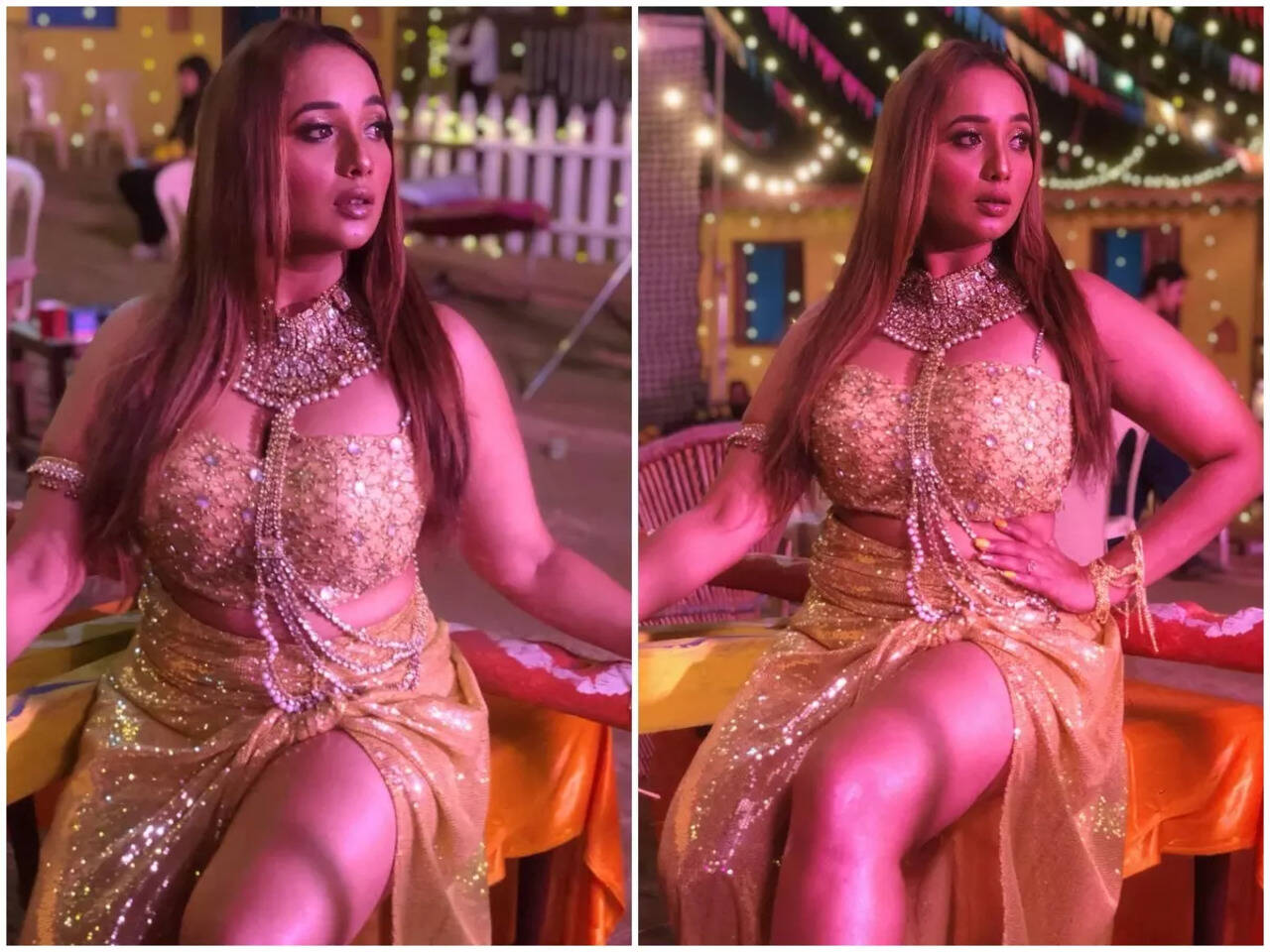 Rani Chatterjee shares a jaw-dropping look from the set of her first Hindi  song | Bhojpuri Movie News - Times of India