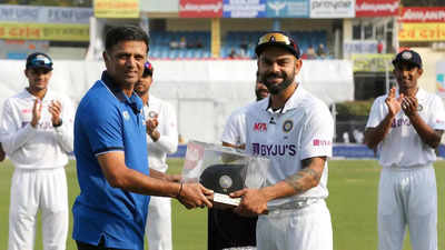 'Well deserved, well earned': Virat Kohli felicitated for 100th Test appearance