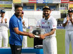 Virat Kohli's 100th test: Wife Anushka Sharma joins cricketer as he is felicitated for the new milestone, see pictures