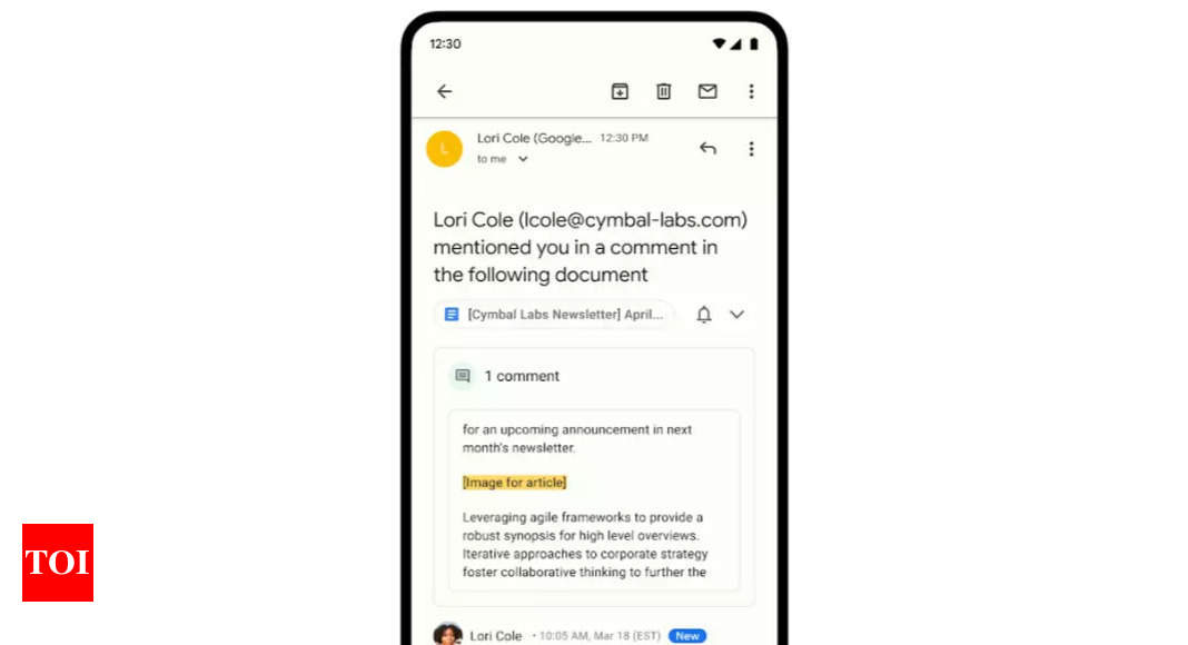 Google rolls out new safety feature for Google Doc users – Times of India