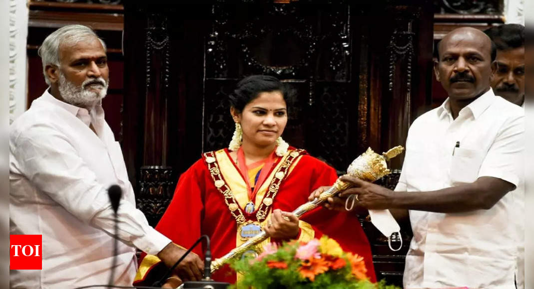 Priya Rajan becomes Chennai mayor | Chennai News - Times of India