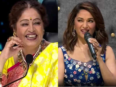 India’s Got Talent: Madhuri Dixit mimics Kirron Kher and her ‘nakhras’; praises her saying, ‘I missed out on working with her’