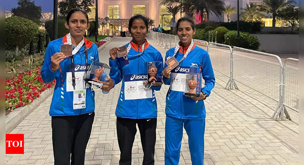 Indian women’s team scripts history with maiden medal in World Race Walking Championships | More sports News – Times of India
