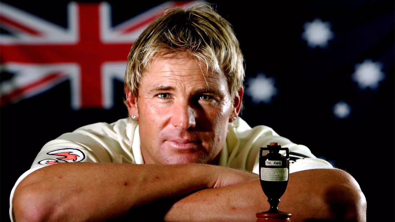 Ouch! Shane Warne displays some serious bruises, after rumours of