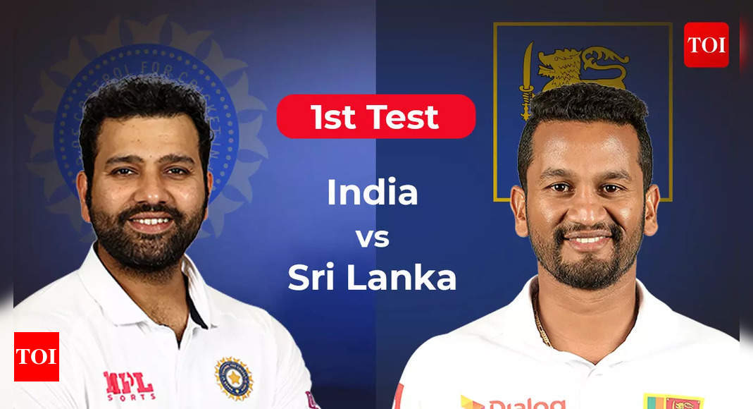 Live Cricket Score, IND vs SL 1st Test Day 2: India eye big 1st innings total  – The Times of India : 88.2 : India : 364/6