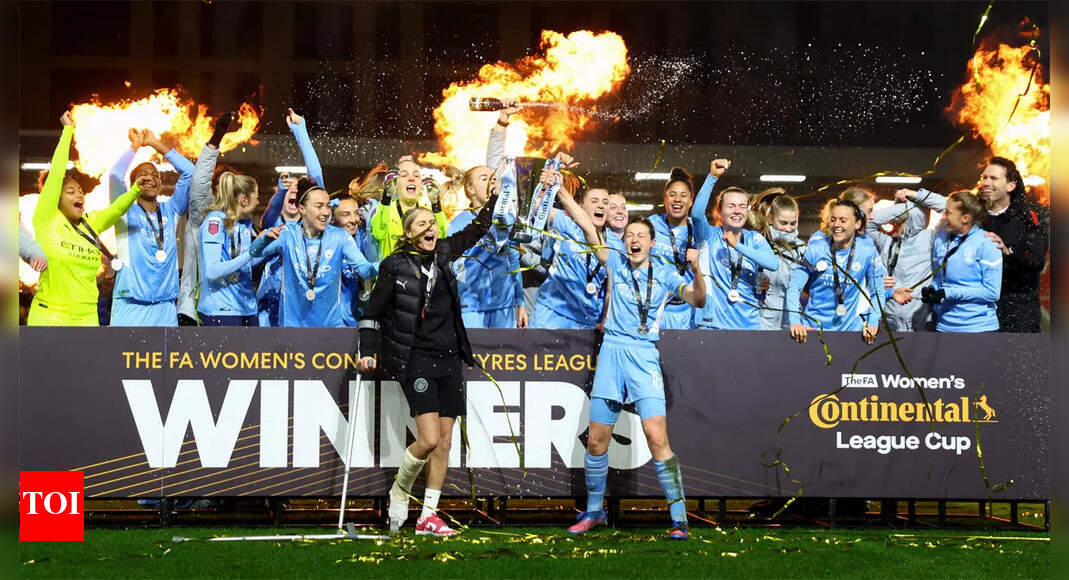 Weir double helps Man City beat Chelsea to lift Women's League Cup ...