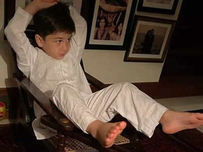 Chote Nawab Taimur Ali Khan is chilling like a boss in latest picture shared by aunt Saba