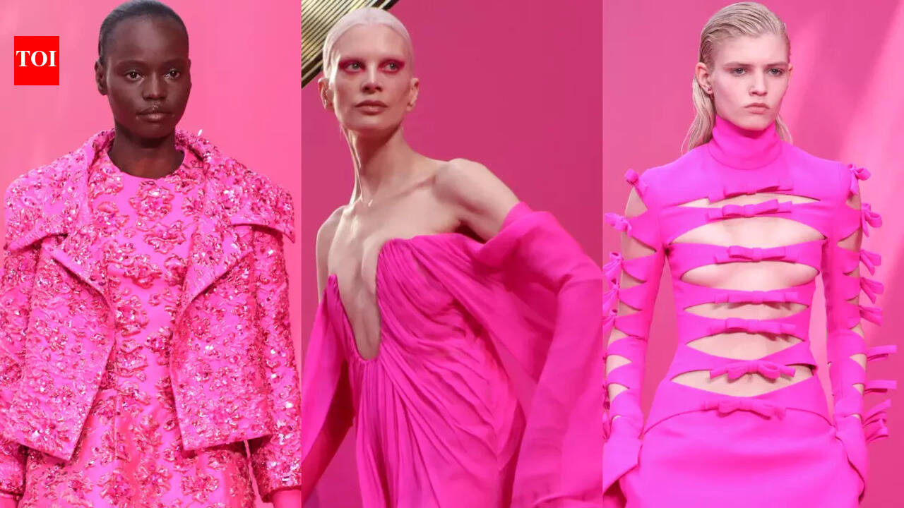 All about Valentino's pink collection at Paris Fashion Week